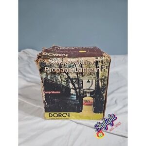 Dorcy Green Vintage DORCY 71-1032 Propane Lantern with Box & Bottle
